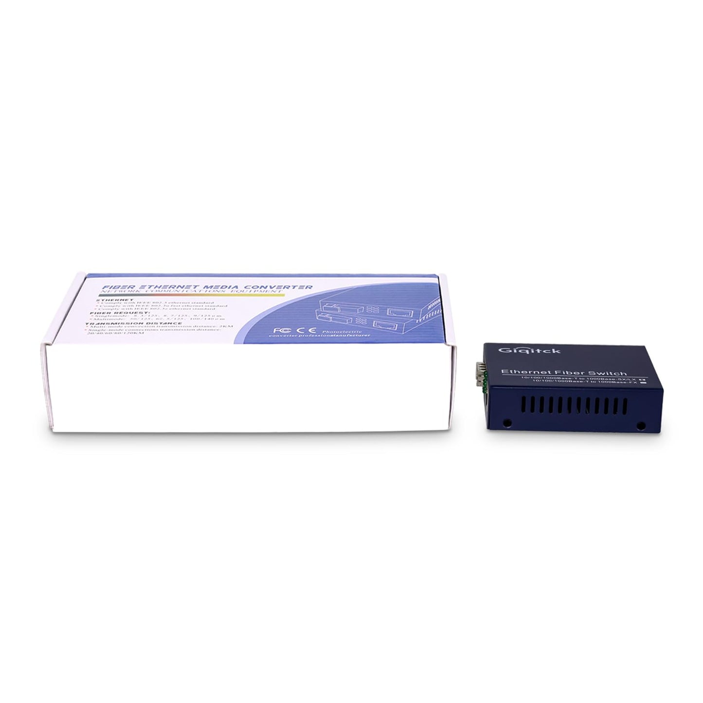 A Pair Gigabit Ethernet Media Converter with 2pcs 1000Base-LX SFP Module