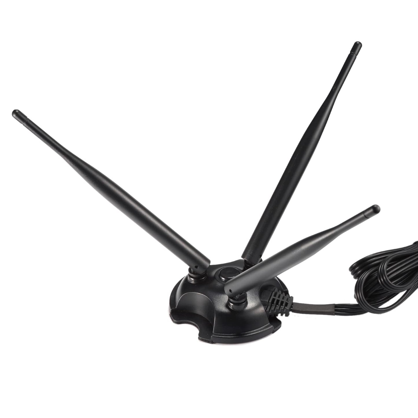 Eightwood 2.4GHz 5GHz Dual Band WiFi Antenna, 3 RP-SMA Connector WiFi 6 Antenna Magnetic Base for PC Desktop Computer, PCIe Network Card, Wireless