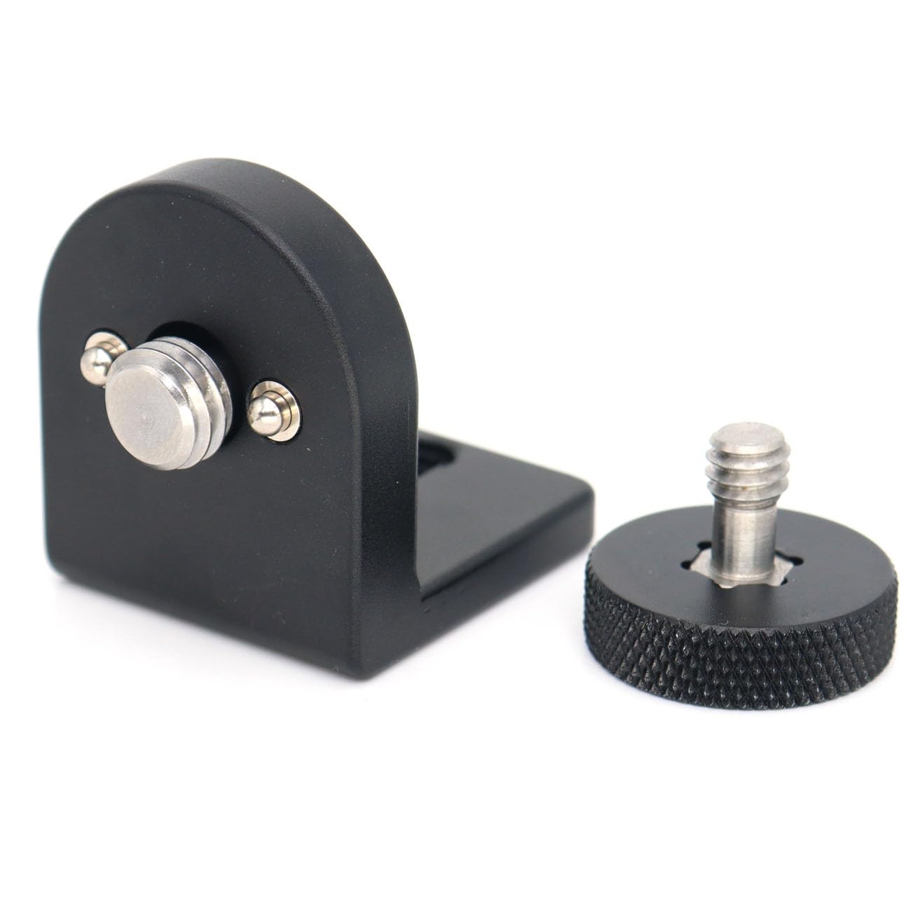 SZJELEN 1/4 " to 3/8" ARRI Threads Mount Right Angle Extended Video Monitor Mounting Bracket for Wireless Mic Receiver,Cheese Plate,Camera Cage