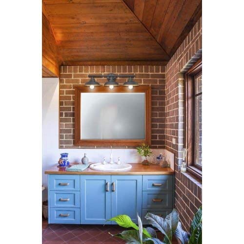 Westinghouse 6344900 Iron Hill Three-Light Indoor Wall Fixture, 3, Oil Rubbed Bronze