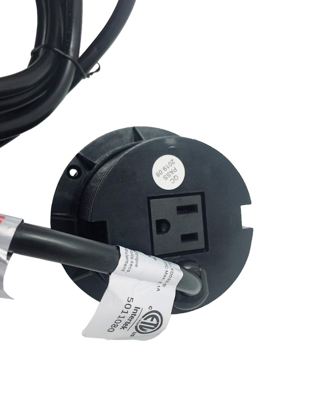 Desktop Power Grommet Outlet Data Center 3" Hole No Drilling Required, 3 Outlet W/ 1 Type-C Fast Charging/3 USB Ports (DC-8889-4 USB/3 Power-3"