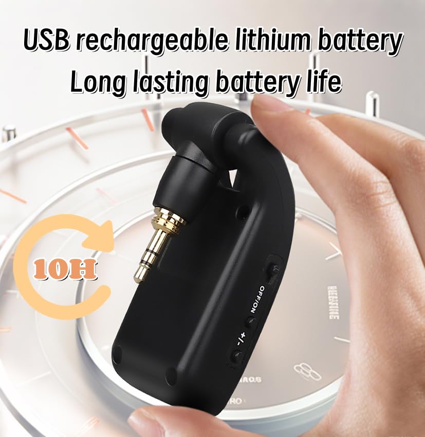 HUACAM Wireless transceiver, 2.4GHz Digital Transmitter & Receiver Kit, 100ft Range, Low Latency, 10-Hour Battery, Stage Performance, for Electric