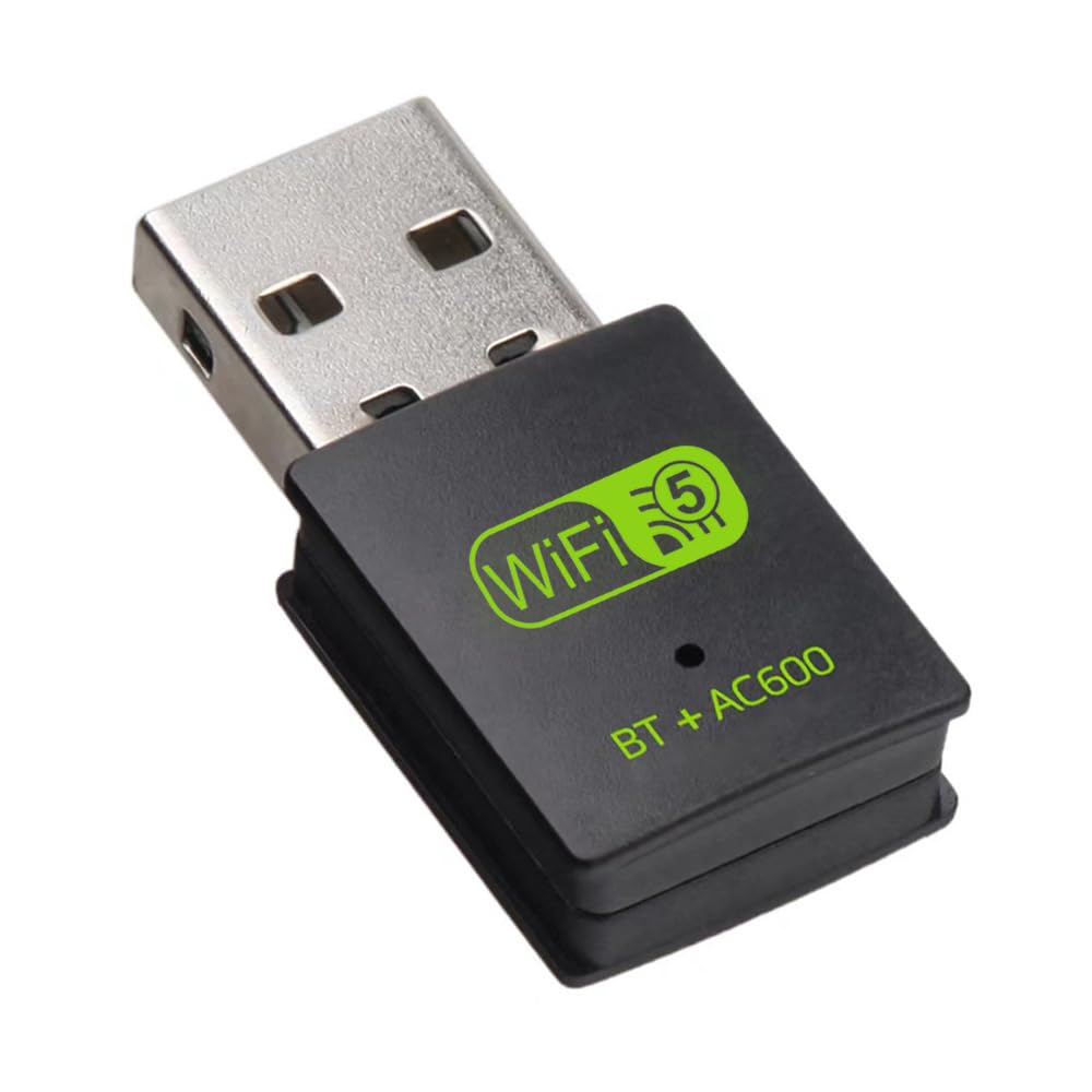 USB WiFi Adapter with Bluetooth, Dual Band Wireless Network Receiver, Windows 7/8/10 Compatible, Plug and Play