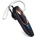 Micool DY20PLUS Bluetooth 5.4 Headset, Single Ear Wireless, Noise Cancelling, 36H Talk Time, Black-Gold Frame