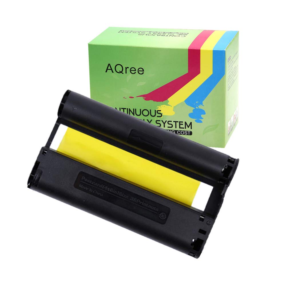AQree Compatible 4 x 6 Ink for Selphy CP1500 Cp900 CP910 CP1200 CP1300 Printer Ribbon (No Paper)