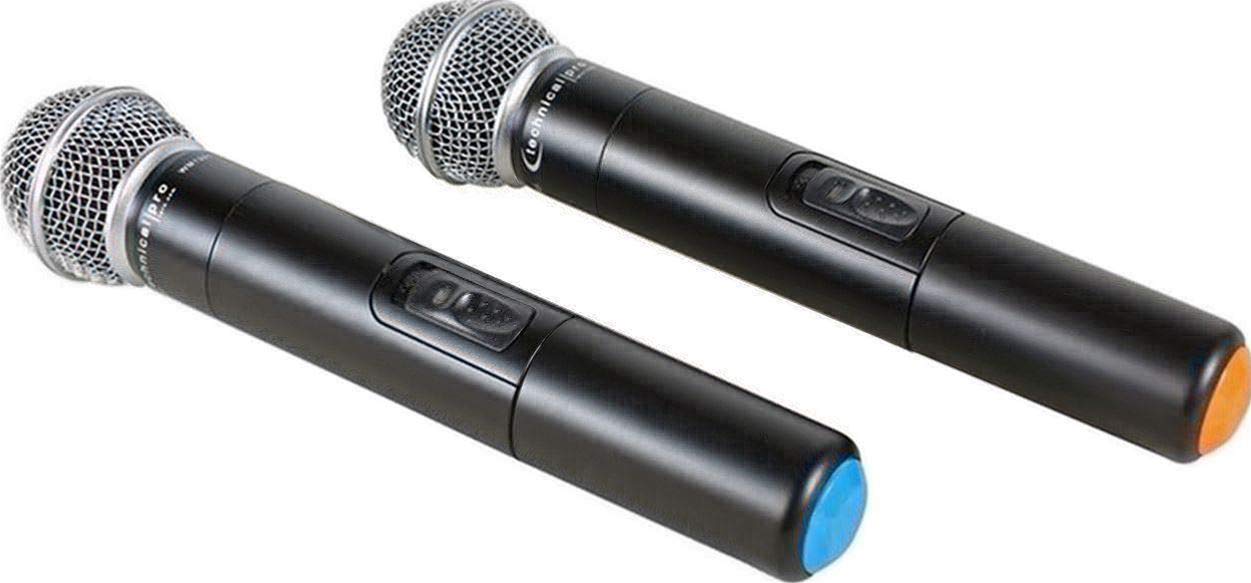 Technical Pro WM1201 Professional 2-Channel UHF Dual Wireless Microphone System