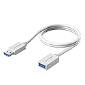 SABRENT 22AWG USB 3.0 Extension Cable A Male to A Female [White] 3 Feet (CB-303W)