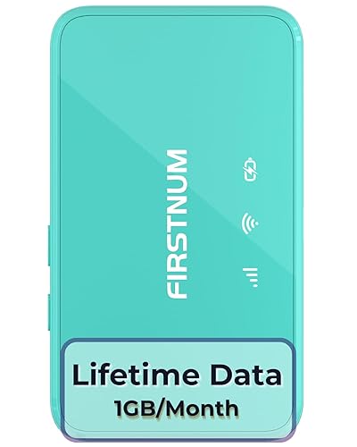 FIRSTNUM M6 Mobile Hotspot, Portable WiFi Hotspot for Travel in 160+ Countries, No SIM Card Required Hotspot No Contract, Connect Up to 10 Devices