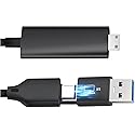 kasorey H5-M Video Signal Conversion Cable for Triple Laptop Screen Extender, USB A/C to Mini HDMI Cable Compatible with MacBook M1/M2/M3 Chips, Only