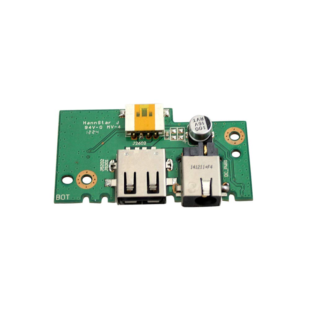 Zahara Laptop DC Power Jack USB Board Replacement for ASUS X401A X401U X501U Series 32XJ1IB0000 60-N4OIO1000 60-NLOIO1001