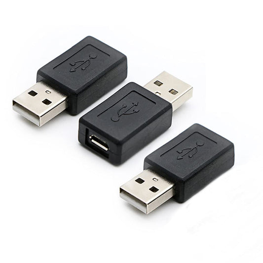 rgzhihuifz 3 Pack USB 2.0 A Male to USB Micro Female Adapter Converter