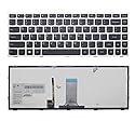 New US Layout Laptop Backlit Keyboard (with Silver Frame) Replacement for Lenovo B40-30 B40-45 B40-70 B40-80 B41-30 B41-35 B41-80 Flex 2-14 Z40-70