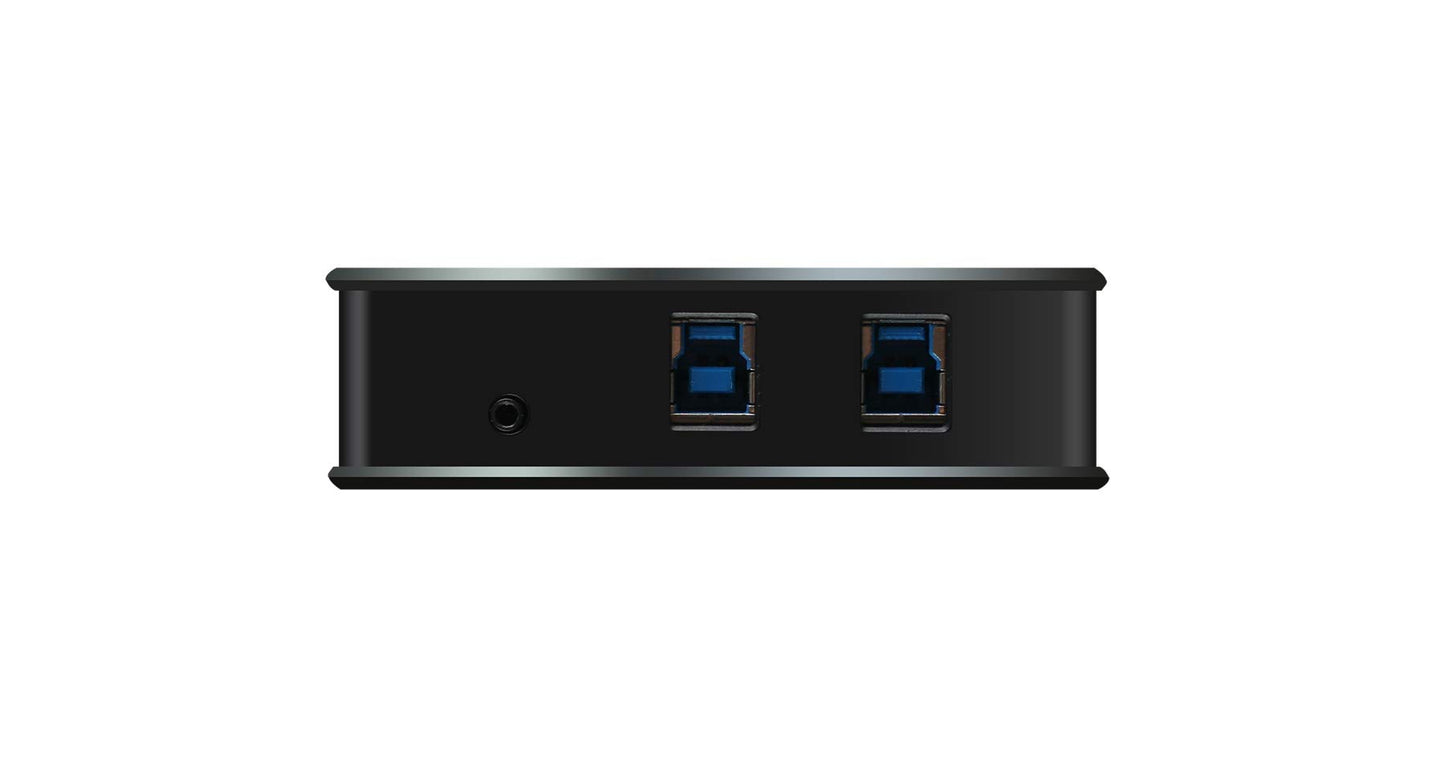 IOGEAR 4x2 USB 3.0 Peripheral Sharing Switch with USB-C Adapter, GUS432CA1KIT