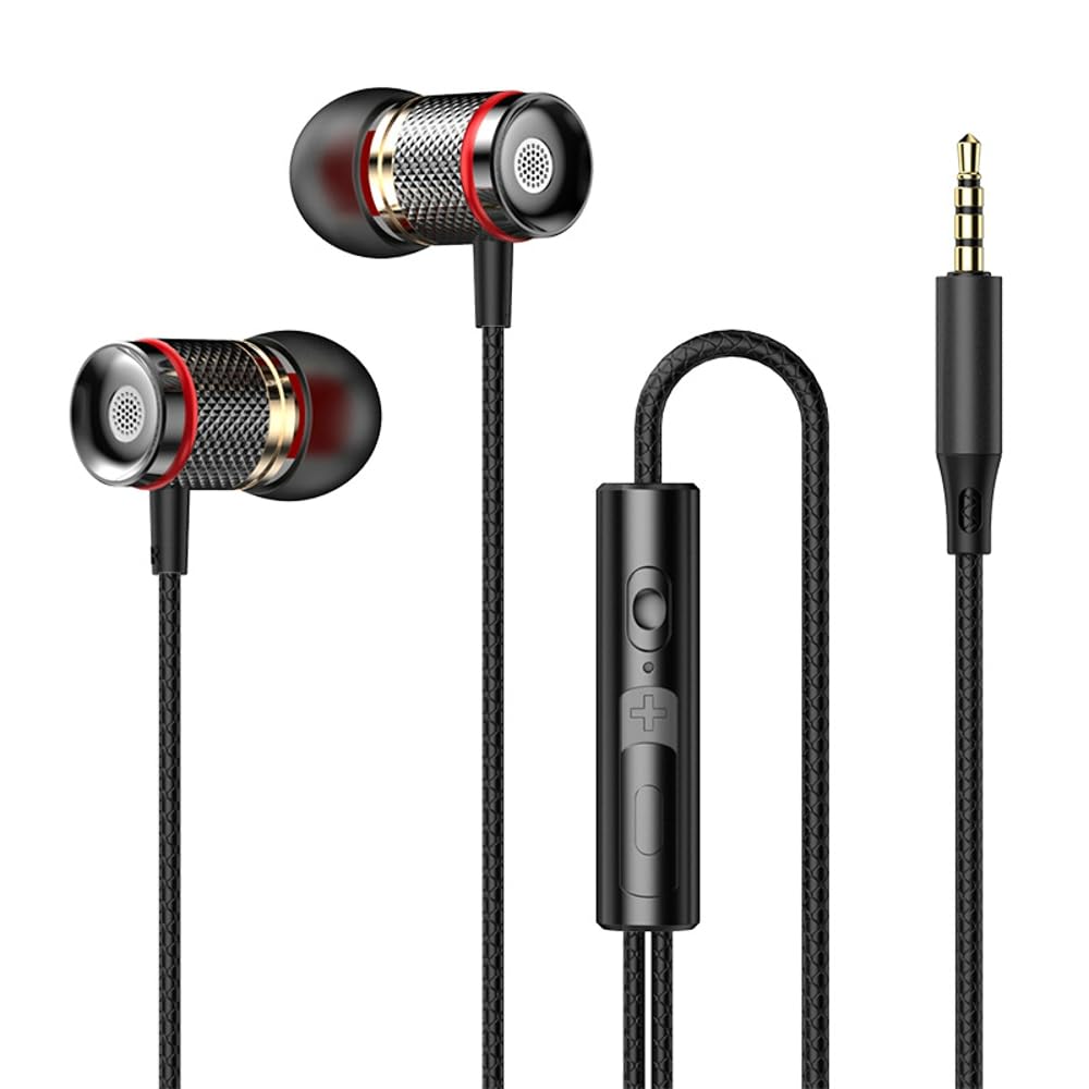 Zrengp Wired Earbuds Ultra Clear Calls & no Noise Headphones Ear Buds Wired 3.5mm / Type C in-Ear Earphones Powerful Bass with Mic Compatible…