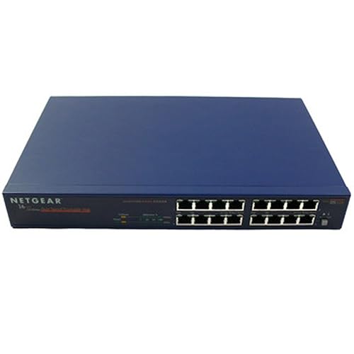 Netgear DS516 16-Port 10/100 Dual Speed Stackable Hub RJ-45 with Internal Power Supply & Rackmount Kit
