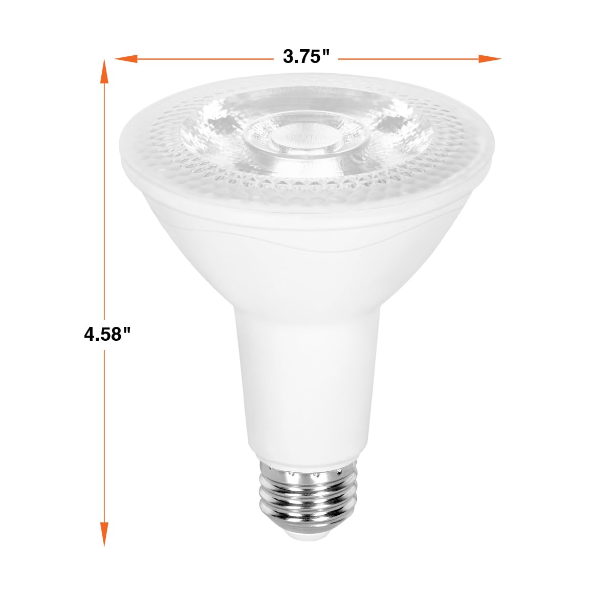 Sylvania PAR30LN Long Neck High Output Flood LED Light Bulb, 75W = 18W, Wet Rated, Dimmable, Medium Base, 1800 Lumens, 3000K Neutral White - 1 Pack