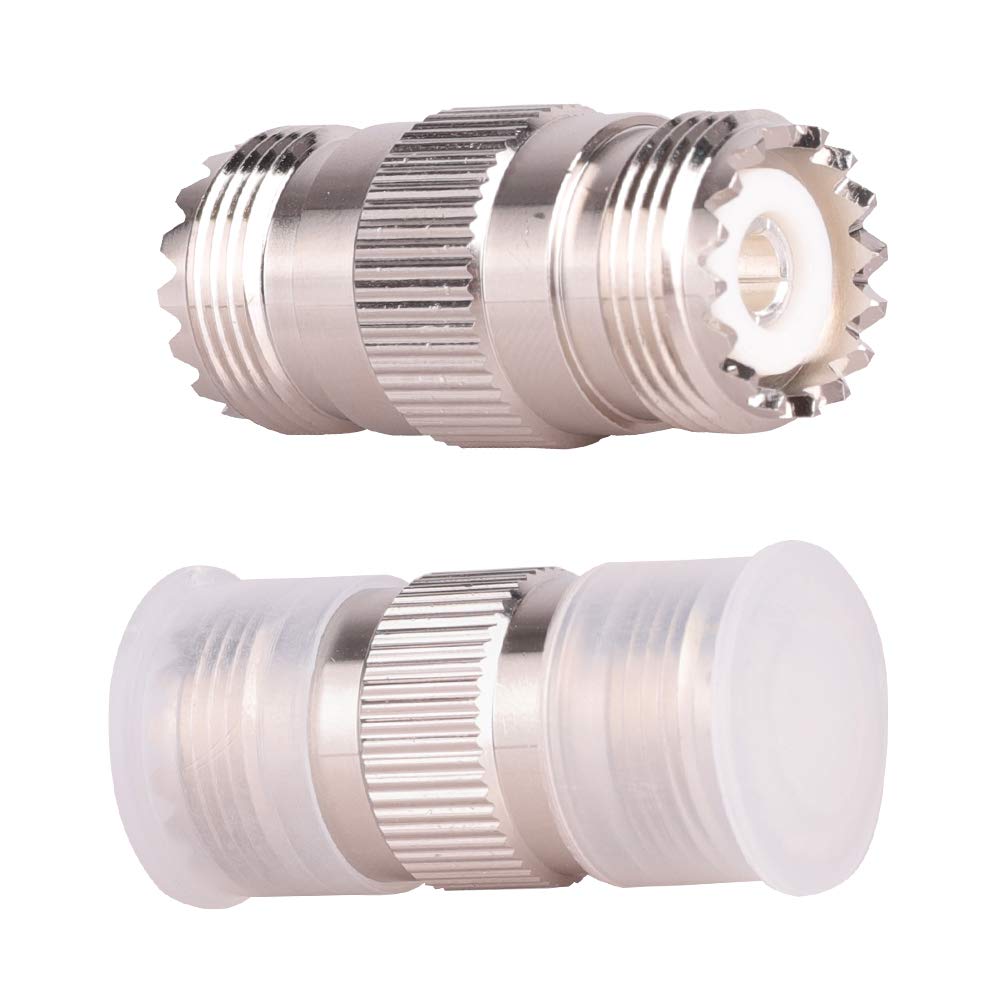 XRDS -RF UHF PL-259 to SO239 Female Adapter Connector Pack of 2 (NOT for TVs)