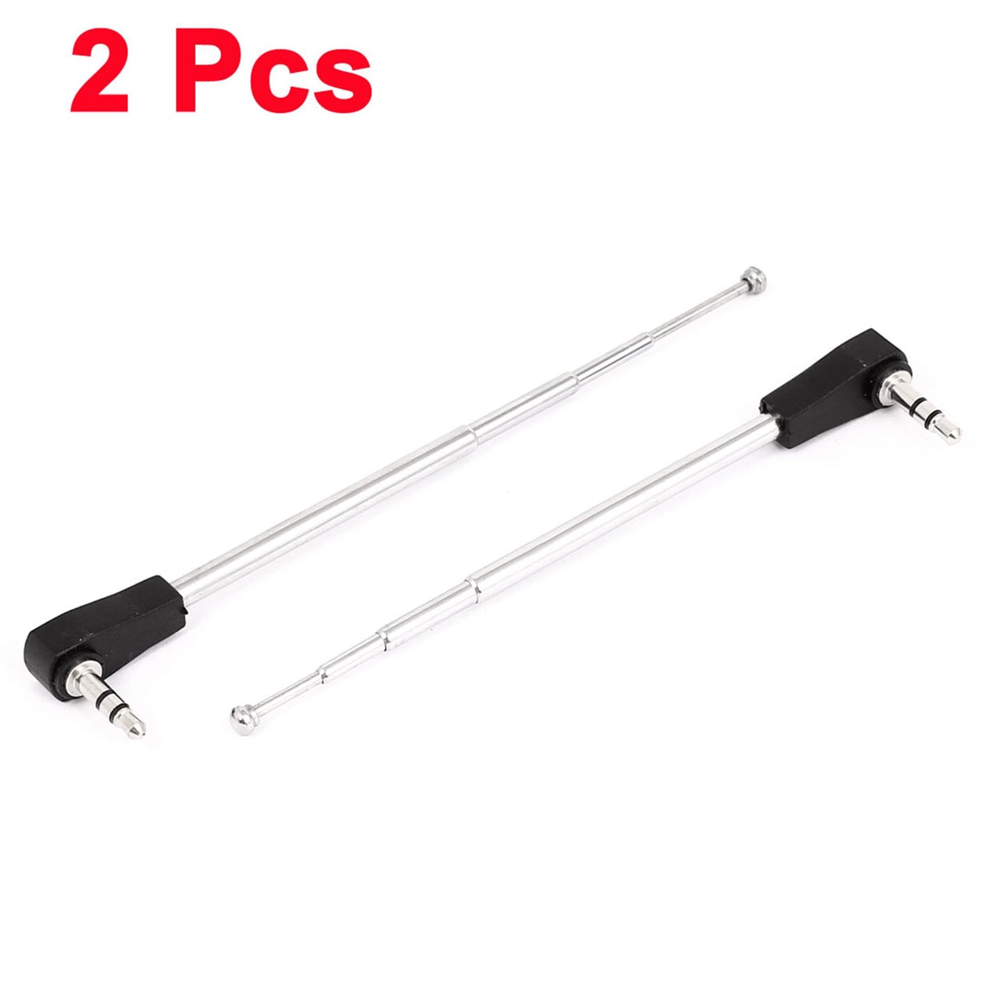 uxcell Telescopic Radio Antenna, 3.5mm Male Jack Phone AM FM Radio 4 Sections Telescoping Antenna Aerial for Portable Radio Stereo Receiver for Home