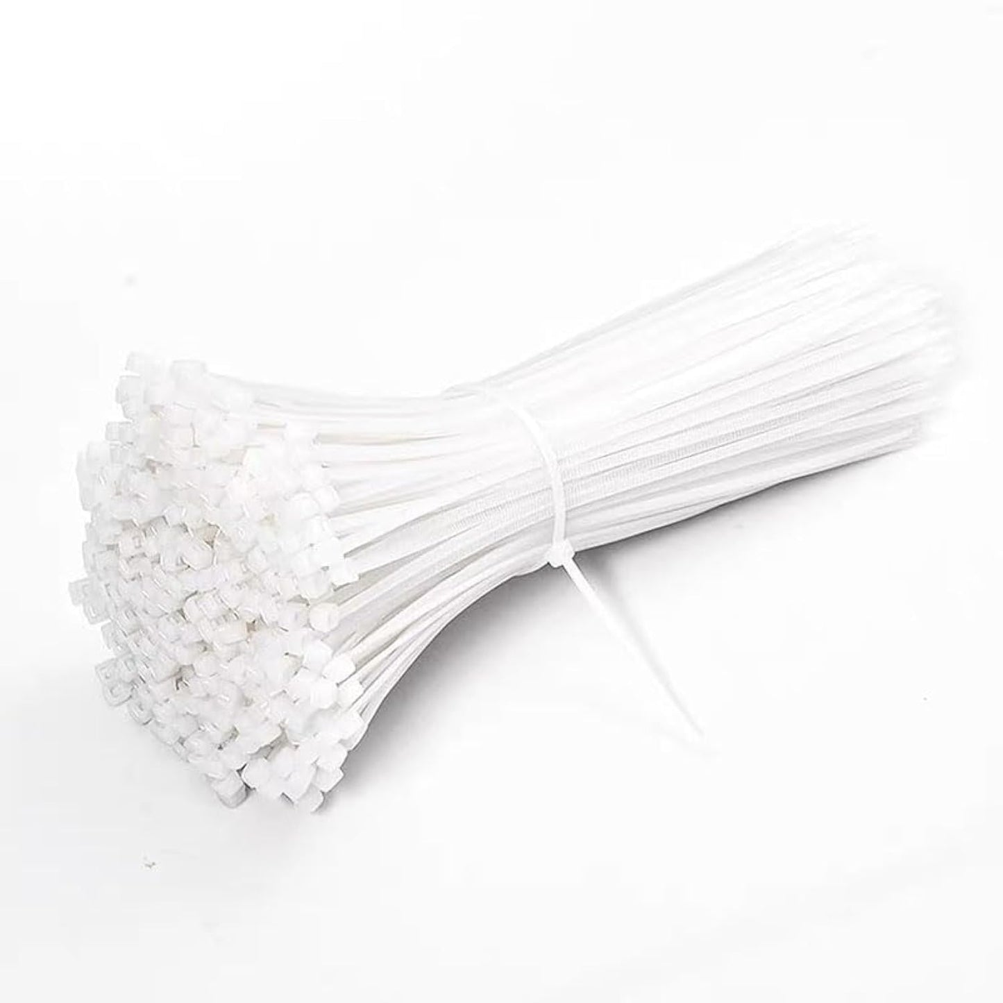 500PCS 8 inch zip ties clear, 40lb Strength, width 0.14 inches ?UV Resistant Strong Nylon Cable Ties,Nylon Cable Wire Ties,Heavy Duty White,