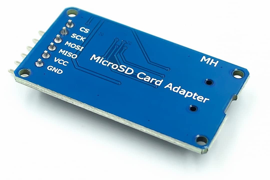 WWZMDiB 3 Pcs Micro SD TF Card Adapter Reader Module with Logic Level Chip 3.3V 5V 6 Pin SPI Interface Compatible with for Arduino Raspberry Pi ESP32