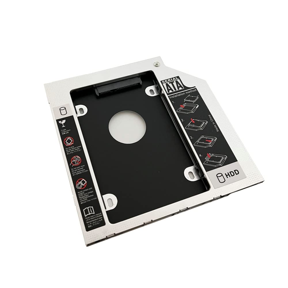 DY-tech 2nd Hard Drive HD SSD Caddy Frame Tray for DELL Latitude E5440 E5540 E6440 E6540 Swap GU90N