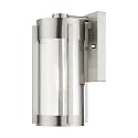 Livex Lighting 22380-91 1 Light Brushed Nickel Outdoor Wall Lantern