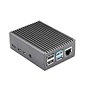 Raspberry Pi 4 Aluminum Case RPI 4B Shell Metal Box Grey Enclosure for RPI 4 Model B Only (Grey)