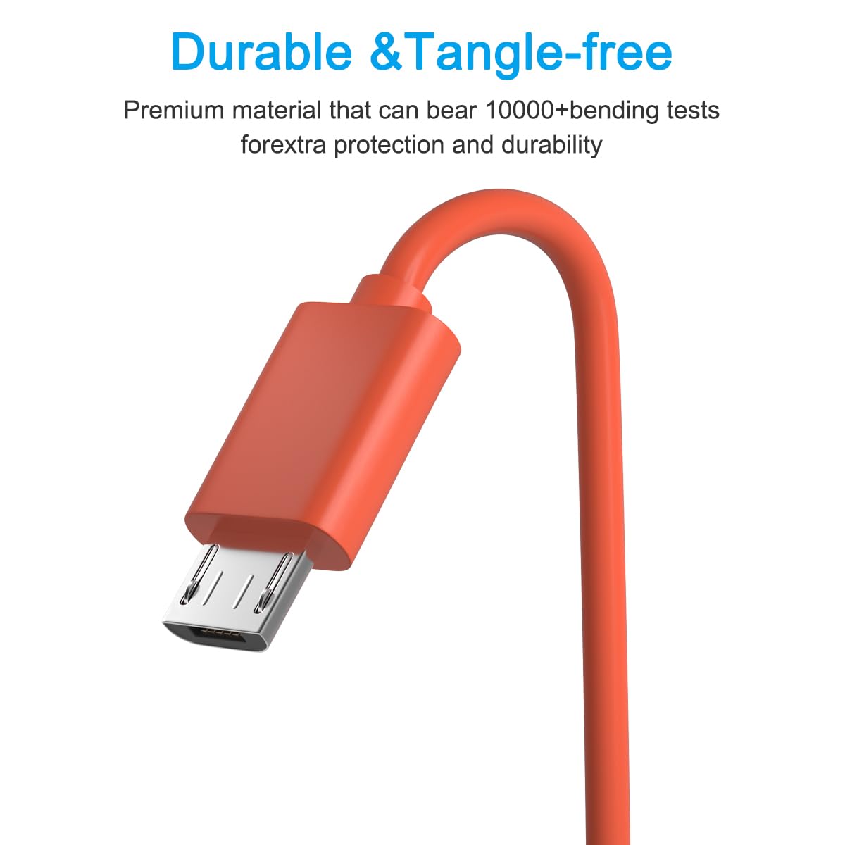 SCOVEE Replacement Charger for Ring Doorbell 2/3/Plus/4,Video Doorbell Pro/Plus/(2020 Release), Micro USB Charger Cord for Ring Camera Battery