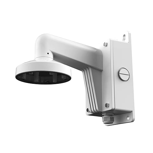WMS WML DS-1273ZJ-140B PC140B PT6 Outdoor Indoor Wall Mount Bracket with Base Fit for The Hik-Compatible Dome Camera, White, Pack of 1