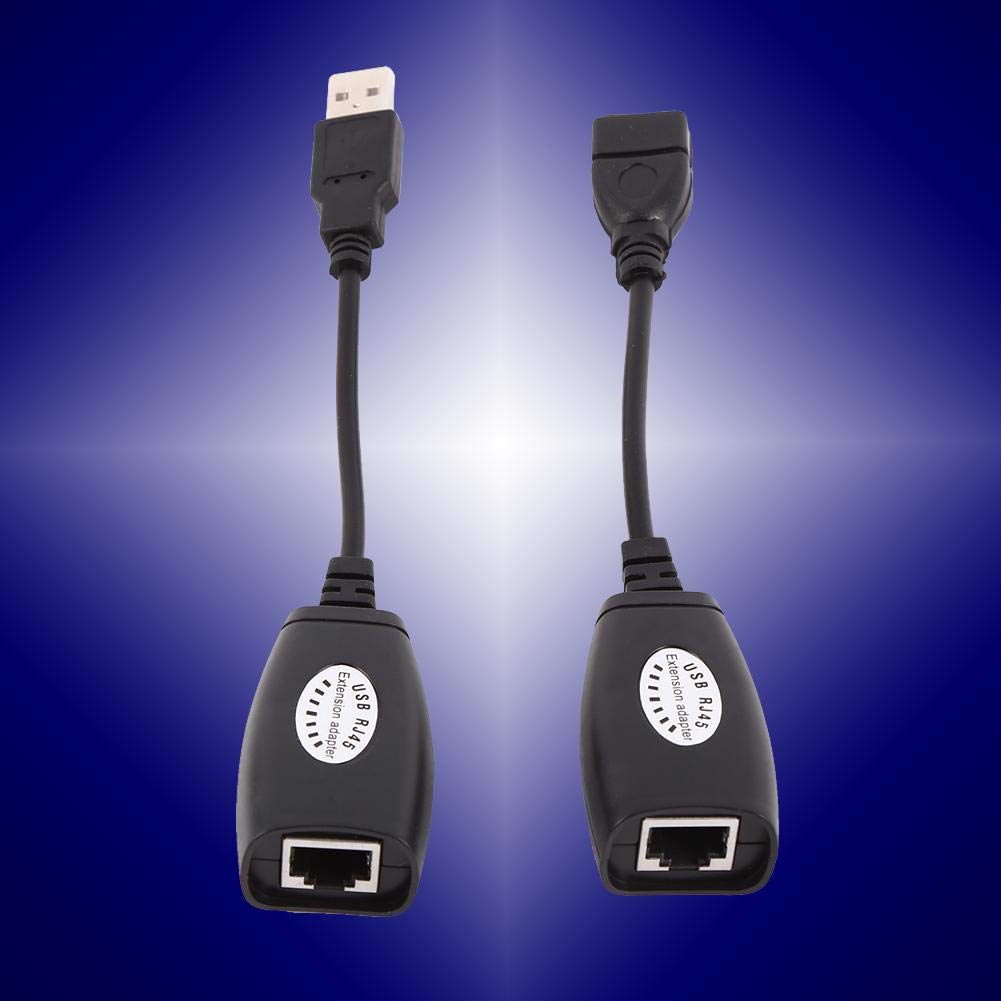 SolUptanisu USB Network Adapter USB 2.0 to RJ45 Ethernet Extension Extender Network Adapter Cable Wired LAN Compatible with Keyboard Use with USB
