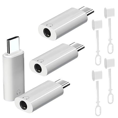 Liaoan USB C to 3.5mm Headphone Jack Adapter, 3.5mm to USB C Adapter, Compatible with Phone17/ 16 Pro Max 15 Pro Max, Galaxy S24 S23 S22, Pixel, Pad