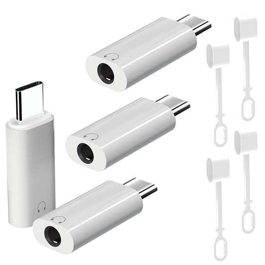 Liaoan USB C to 3.5mm Headphone Jack Adapter, 3.5mm to USB C Adapter, Compatible with Phone17/ 16 Pro Max 15 Pro Max, Galaxy S24 S23 S22, Pixel, Pad