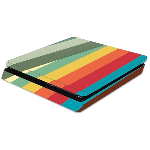 MightySkins Skin Compatible with Sony Playstation 4 Slim PS4 wrap Cover Sticker Skins Stripes