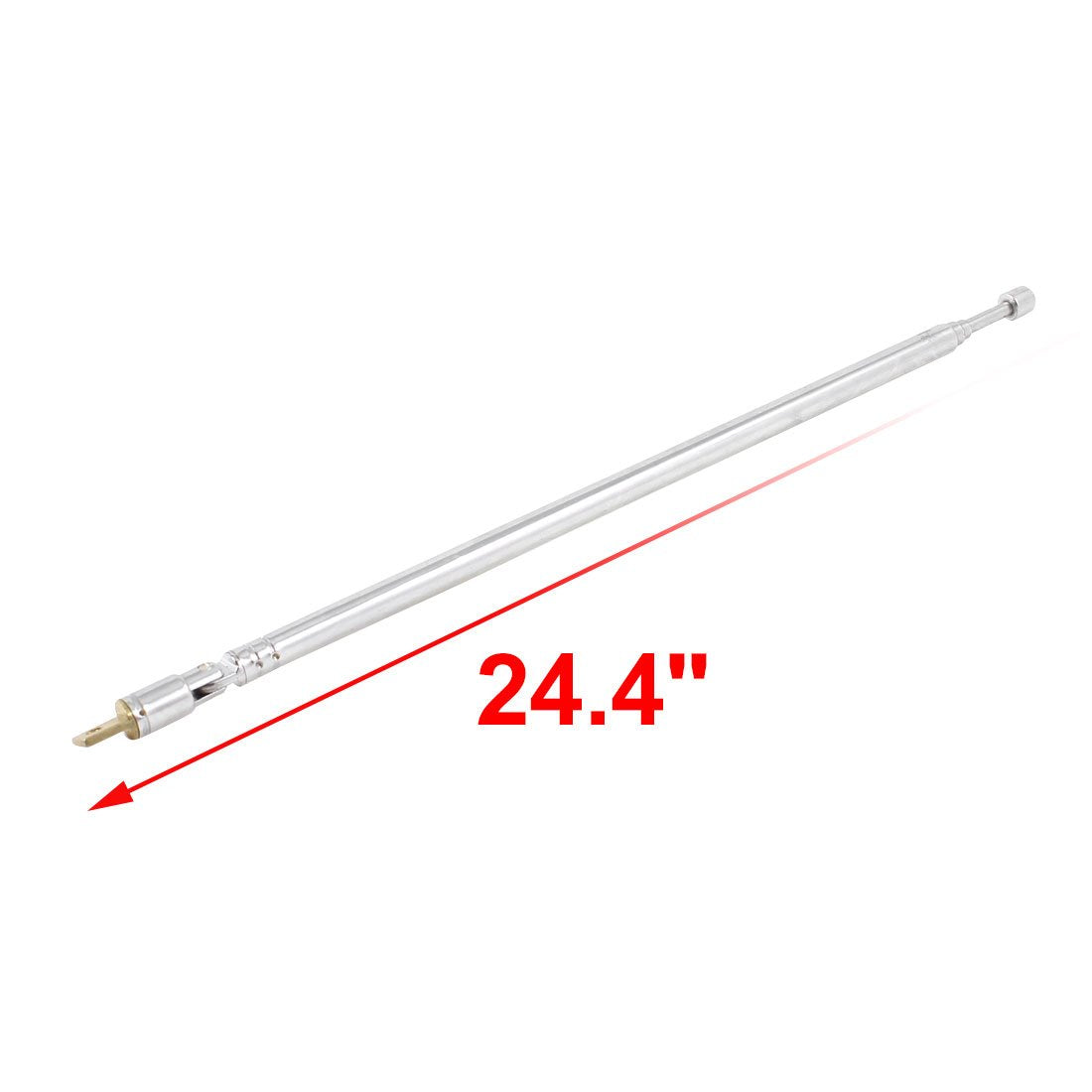 Uxcell a13111400ux0595 62cm Long 4 Sections Radio Control AM FM TV Telescopic Antenna