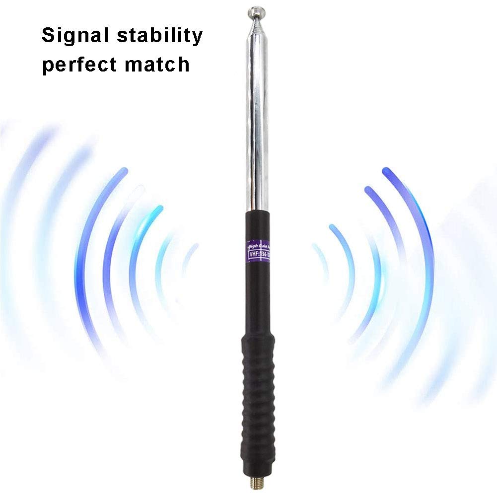 TENQ Walkie Talkie High Gain Telescopic VHF Antenna for Motorola GP328 GP300 GP88 GP340 GP338 CP040 GP380 GP68 GP2000 HT750 Two Way Radio