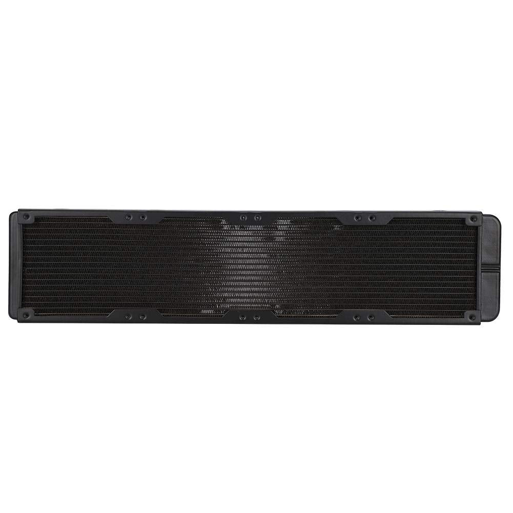 Computer Heat Exchanger Radiator, G1/4 Thread 480mm Water Cooling Radiator 18-Tubes Aluminum Alloy Heat Exchanger Computer for Cooling System