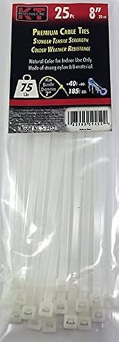 K-T Industries 5-9452 - 8" STANDARD DUTY, NATURAL, 25/PK