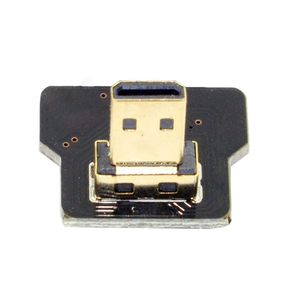 JSER CYFPV Micro HDMI Type D Male Down Angled 90 Degree for FPV HDTV Multicopter Aerial Photography