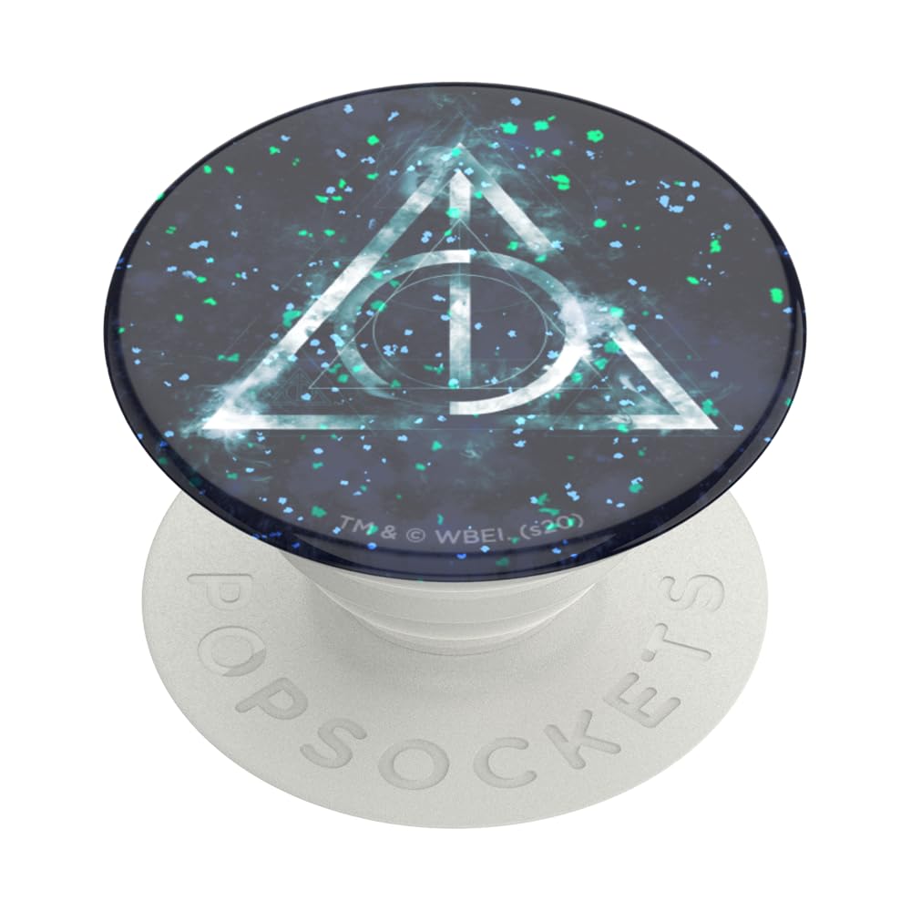 PopSockets Adhesive Phone Grip, Holder, Phone Stand, Harry Potter - Glitter Dealthy Hallows