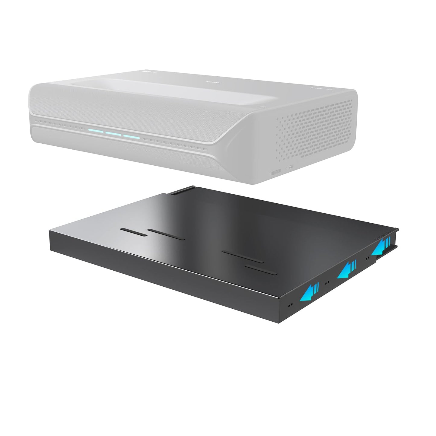 NexiGo AS200 Motorized Sliding Tray for Ultra Short Throw (UST) Projector, Extend Up to 150 Inch Picture, Auto Retractable Tray Telescopic Design
