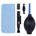 3IN1 Camera Cleaning Kit Suit Dust Cleaner Brush Air Blower Wipes Clean Cloth kit for Gopro for Canon Nikon Camcorder VCR