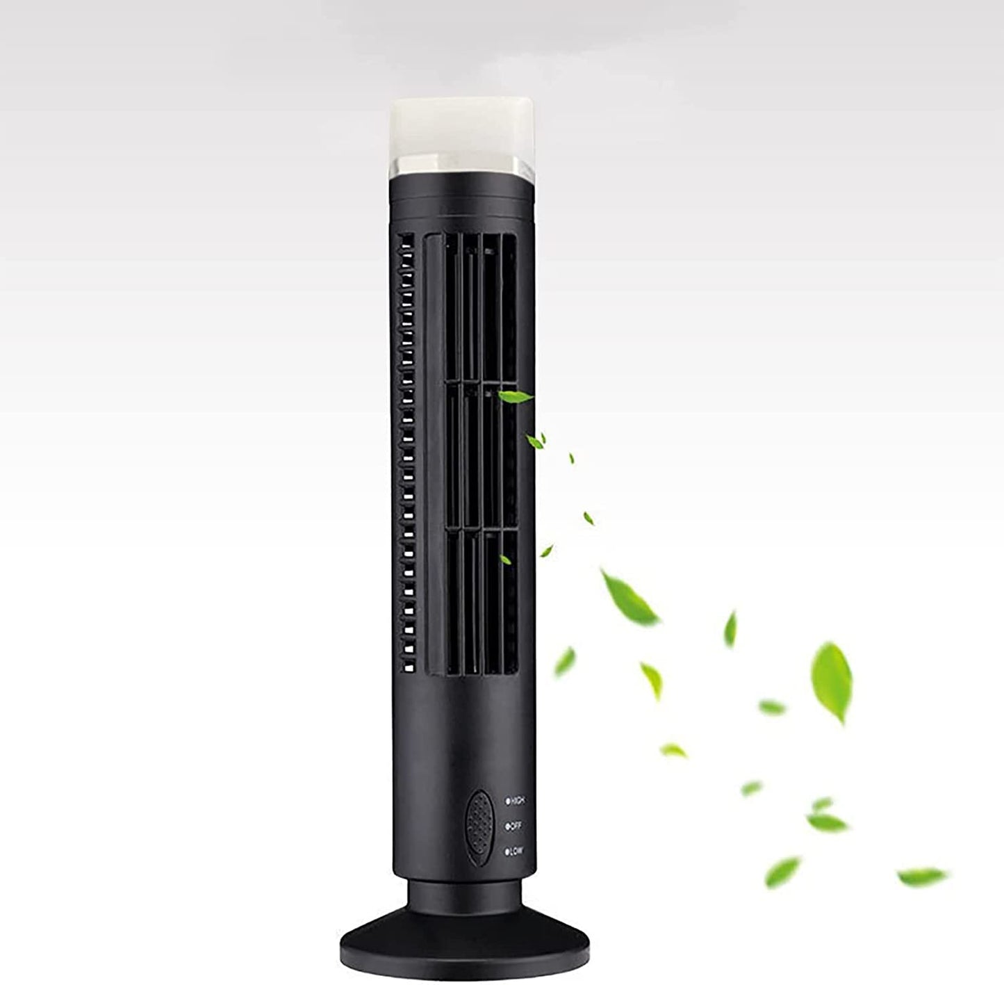 YWangQiang USB Tower Fan Bladeless Fan Tower Electric Fan Mini Vertical Air Conditioner, Tabletop Fan Quiet Cooling Fan for Home Office Indoor Fans