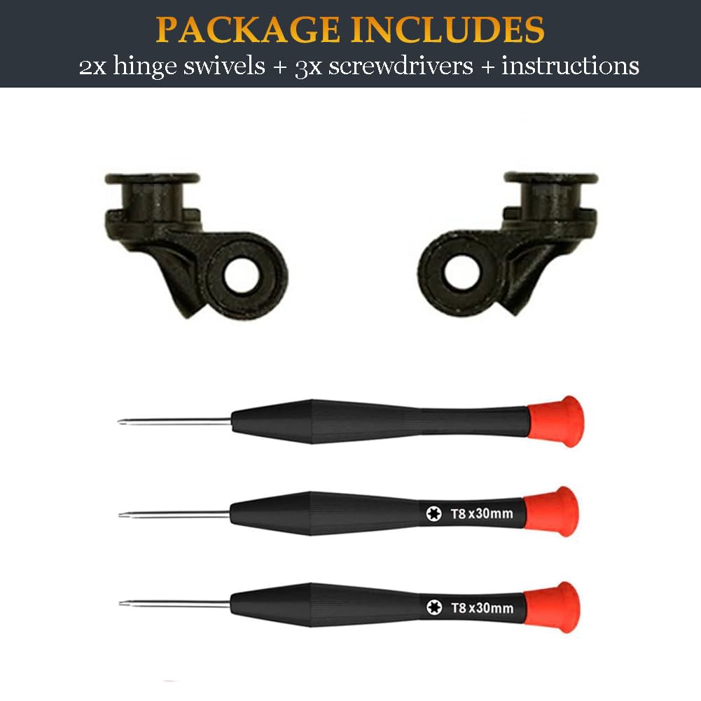 QuietComfort 35 I II Metal Hinge Swivel as Same as the OEM QC35 Hinge Replacement Parts Accessories Compatible with Bose Quiet Comfort 35/Quiet