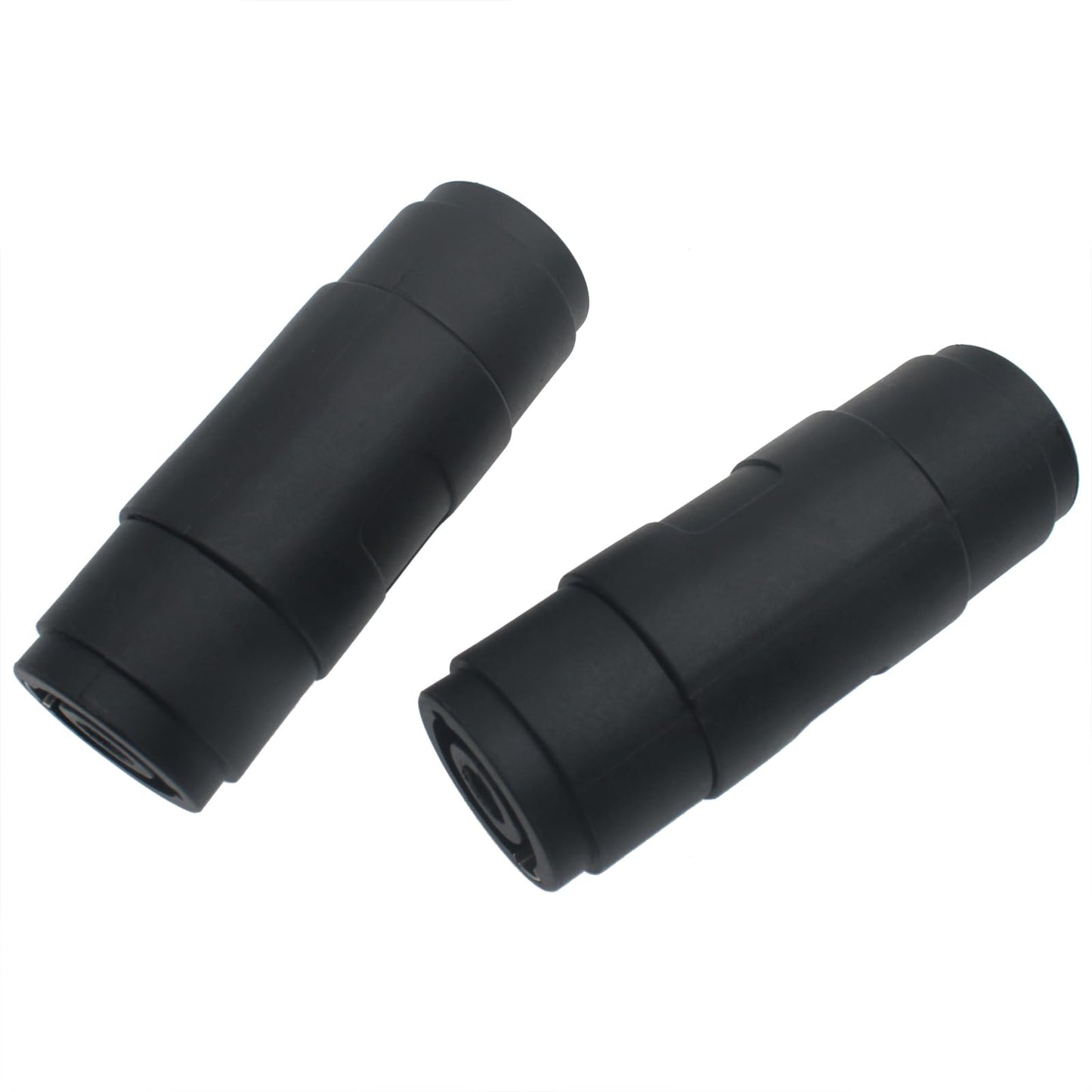 SYCZIOHU 2 PCS 4 Pin Audio Speaker Speakon Female to Female Plug Jack Connector for Home Audio Visual and Live Performance (Black)