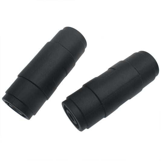 SYCZIOHU 2 PCS 4 Pin Audio Speaker Speakon Female to Female Plug Jack Connector for Home Audio Visual and Live Performance (Black)