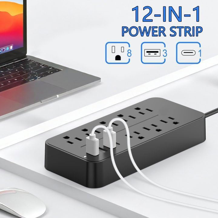 USB Charging Station harger Station Hub, USB Wall Charger has Fast Charging auto-Detection Technology Safety Guarantee for Cell Phones, Tablets