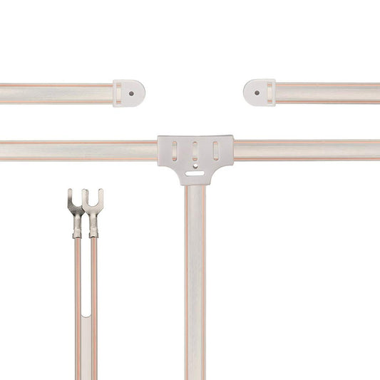 Bingfu FM Dipole Antenna 300 Ohm with 2 Pin Bare Wire Twin Lead for Indoor Digital HD Radio Table Top FM Radio AV Audio Video Home Theater Stereo