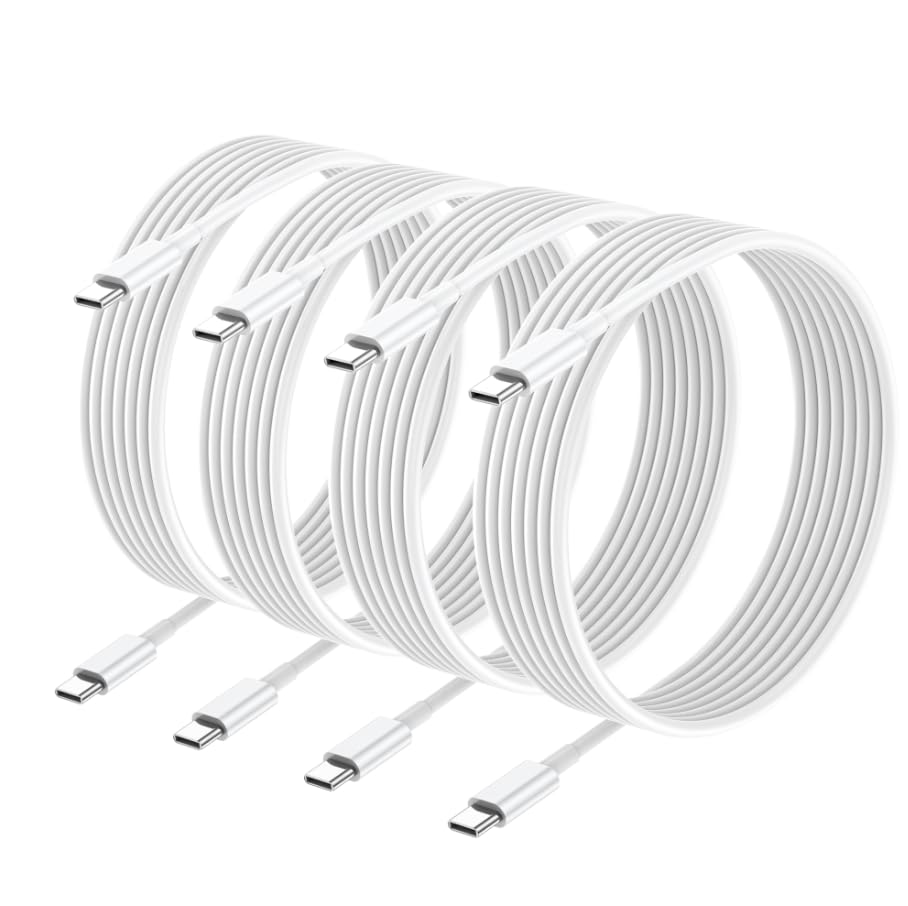 USB C Cable,4 Pack 10ft [Apple MFi Certified] 60W,Type-c Fast Charging Cable Compatible for iPhone 17/17 Air/17 Pro/17 Pro Max/16/16 Pro/16 Plus/16