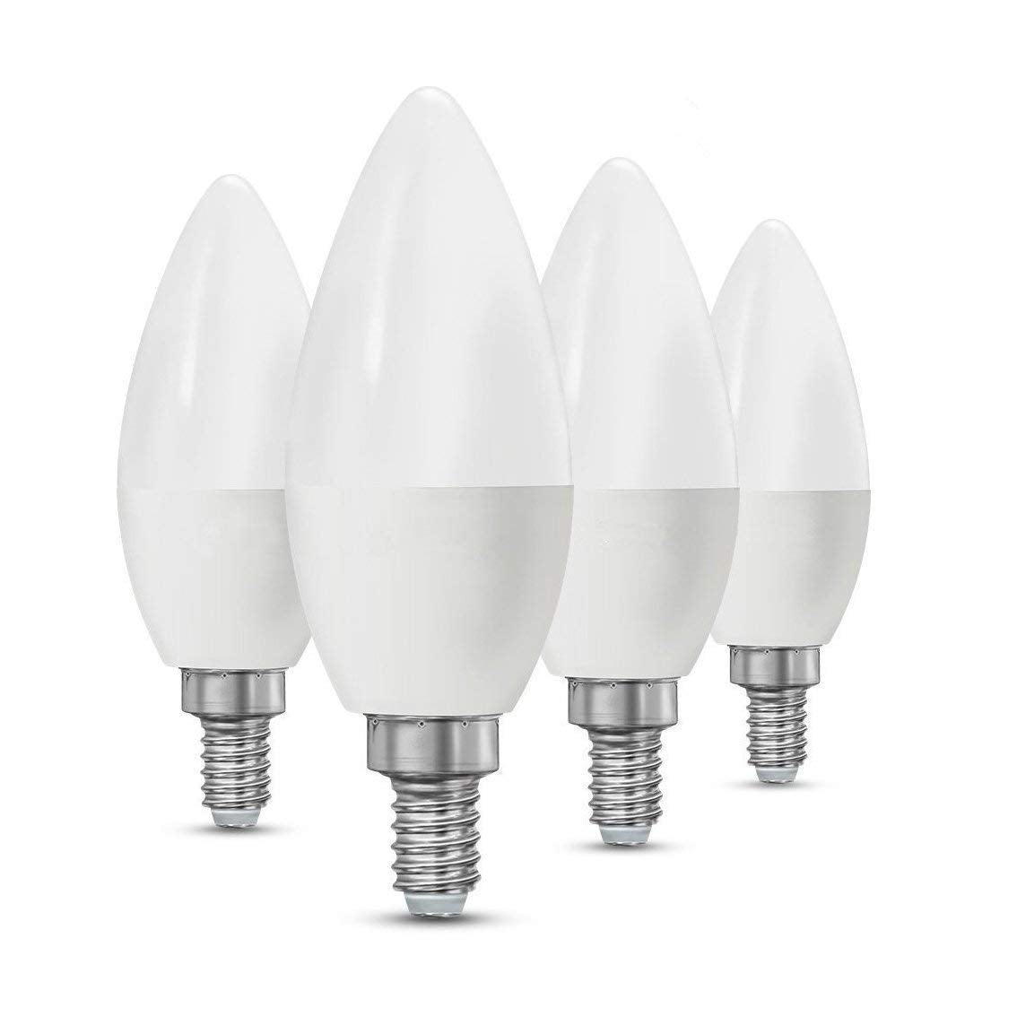 CTKcom LED Candelabra Light Bulbs E14 7W, Equivalent 60 Watt Light Bulbs,Candelabra Led E14 Instermediate Base,430 Lumens LED Not Dimmable (Warm White