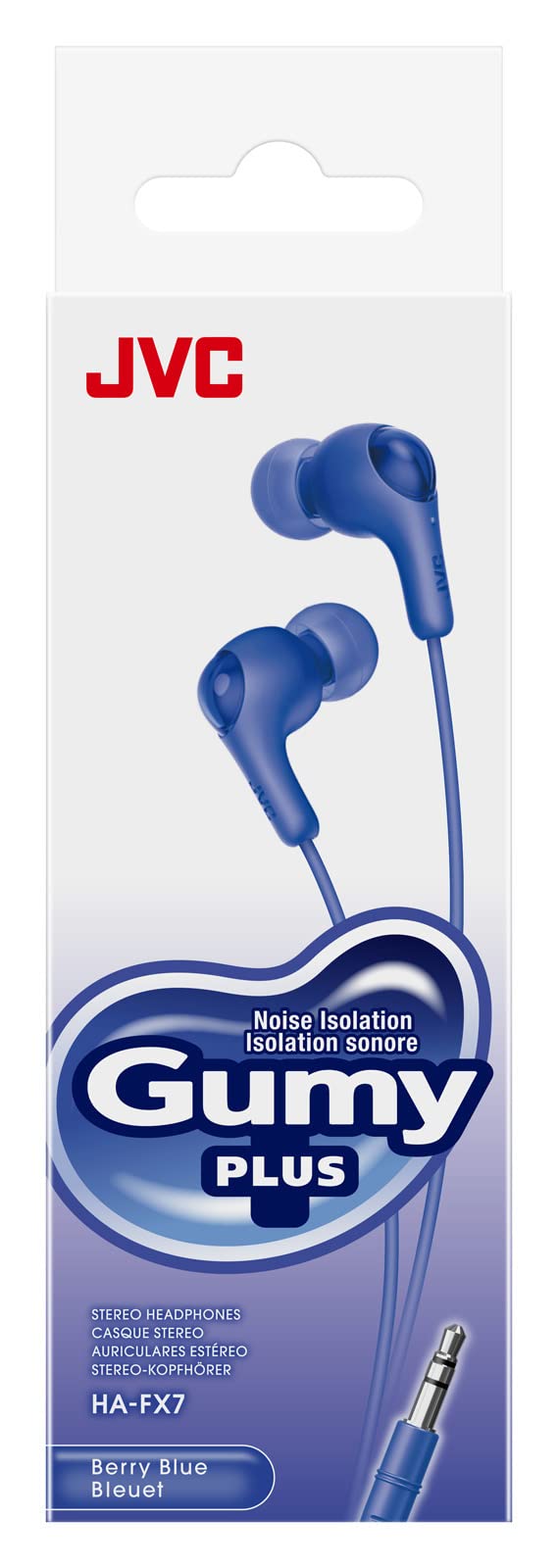 JVC Gumy HAFX7AN in Ear Earbud Headphones, Blue